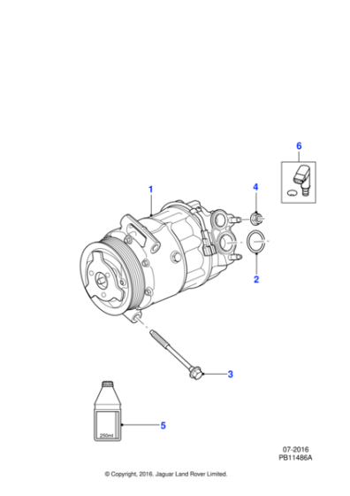 C2D51357 - Jaguar Air conditioning kit