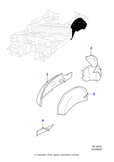 BD20544 - Jaguar Wheelarch panel