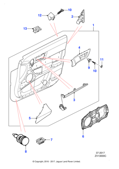 C2Z28676YNV - Jaguar Door casing