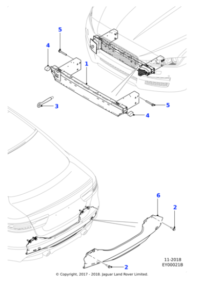 T2H41239 - Jaguar Bumper beam