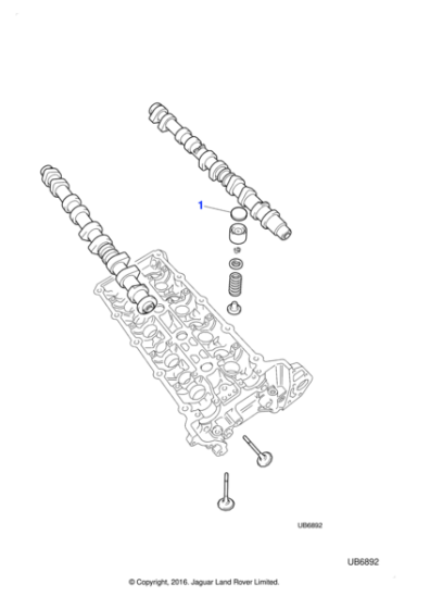 AJ84899 - Jaguar Tappet adjustment shim