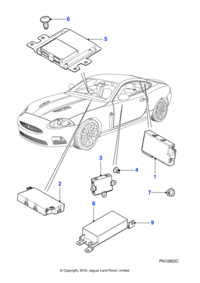 C2P11748 - Jaguar Seat control module