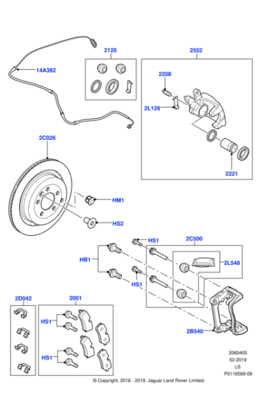 SOB500050 - Land Rover Caliper