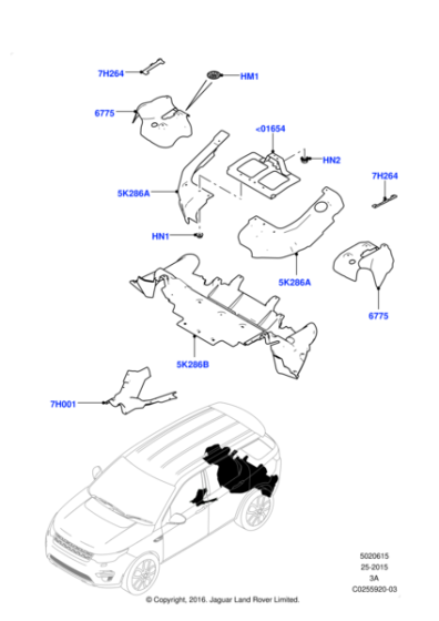 LR137500 - Land Rover Heat Shield