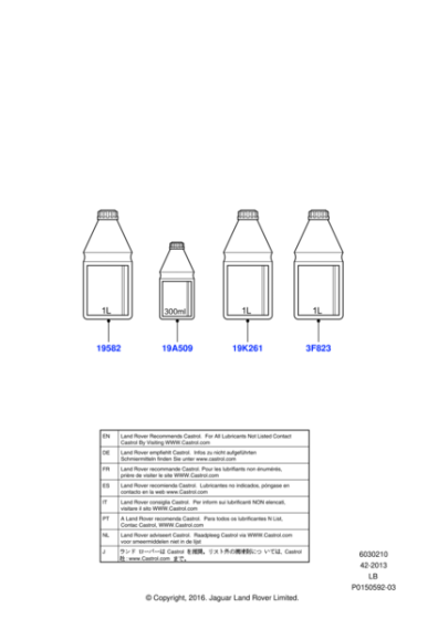 LR003156 - Land Rover Oil - Hypoid