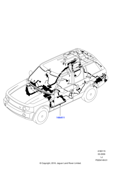 LR031535 - Land Rover Wire