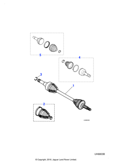 XR848135 - Jaguar Halfshaft