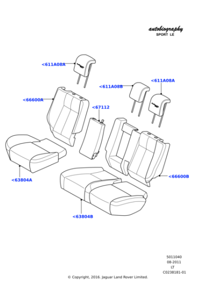 LR029419 - Land Rover Head Rest