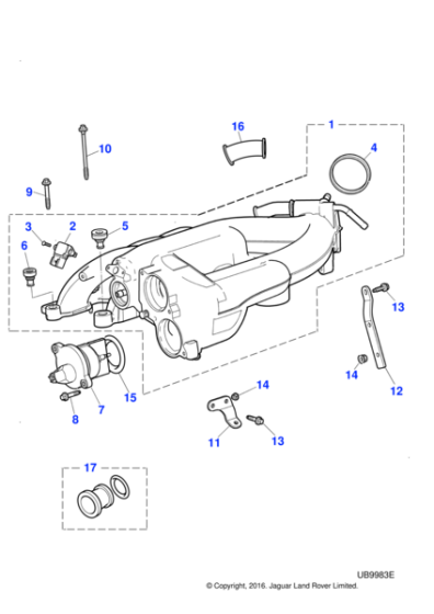 C2S14725 - Jaguar Mounting isolator