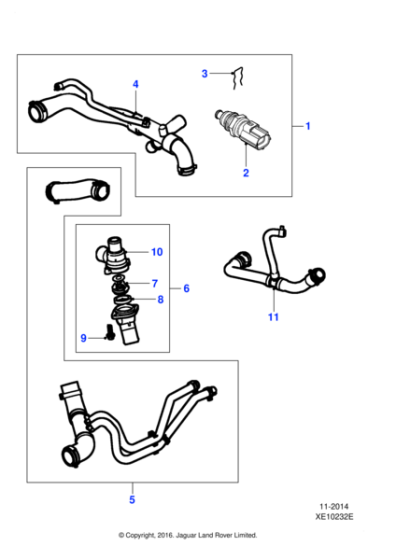 C2C25699 - Jaguar Bleed hose