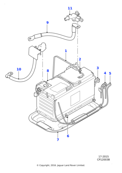 T2R11793 - Jaguar Battery cable