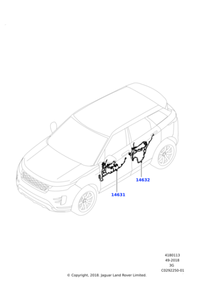 LR124415 - Land Rover Wiring