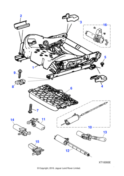 C2C37190 - Jaguar Cushion extension motor