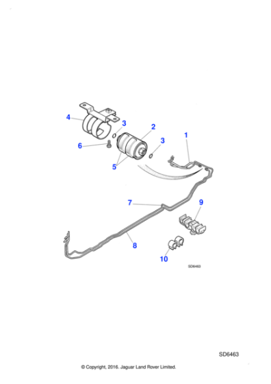 C2C35417 - Jaguar Fuel filter