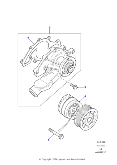 STC4378 - Land Rover Pump assembly-engine coolant