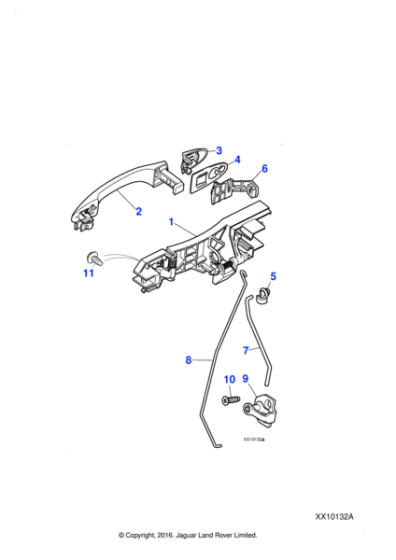 C2C35773 - Jaguar Door handle