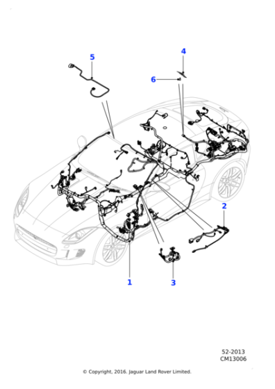 T2R15075 - Jaguar Centre console link harness