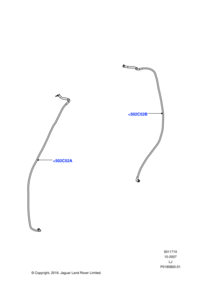 AKJ760110 - Land Rover Tube - Water Drain