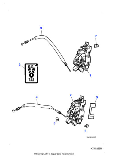 C2C30689 - Jaguar Door latch