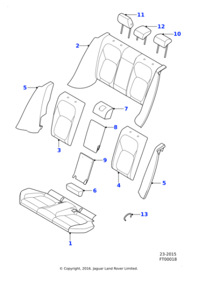 T2H5778QLH - Jaguar Squab cover