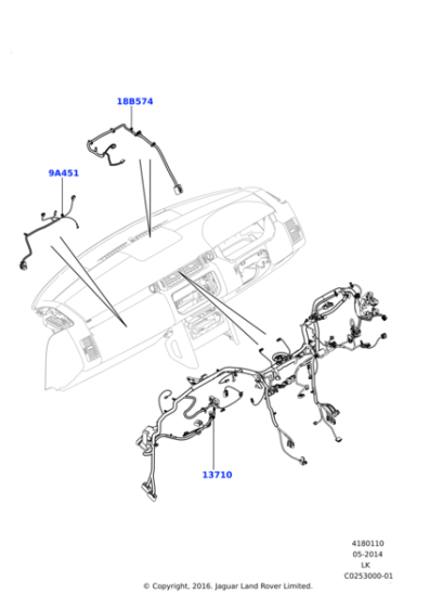 LR061780 - Land Rover Wiring