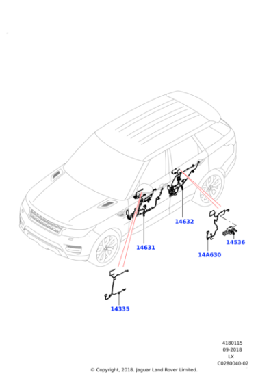 LR112031 - Land Rover Wiring