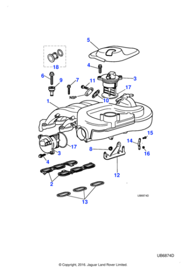 XR824849 - Jaguar Mounting isolator