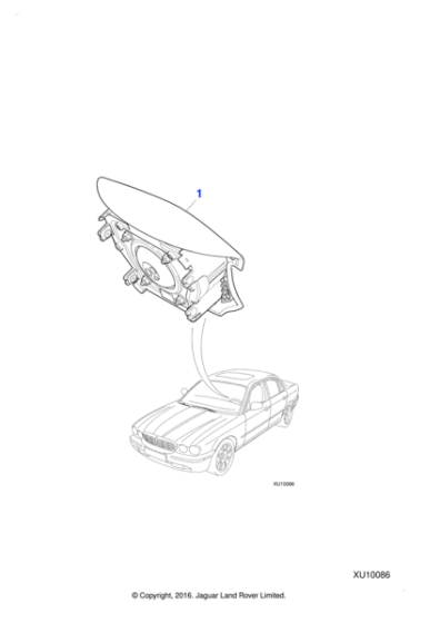 C2C36399LEG - Jaguar Airbag module