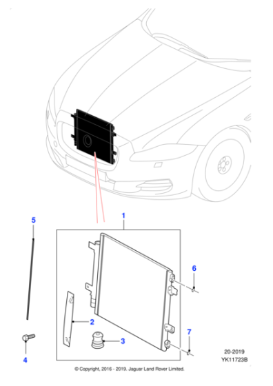 C2D18414 - Jaguar Condenser