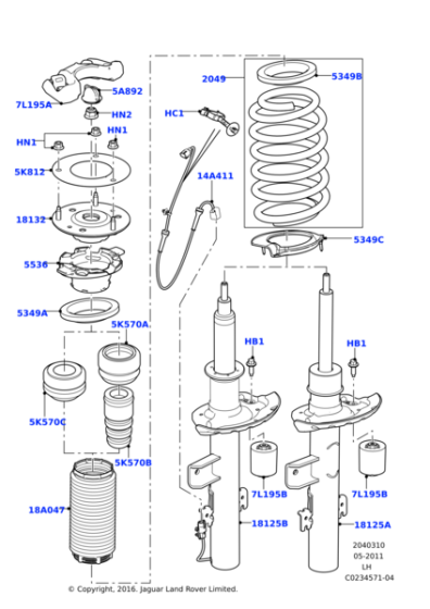 LR063740 - Land Rover Shock Absorber