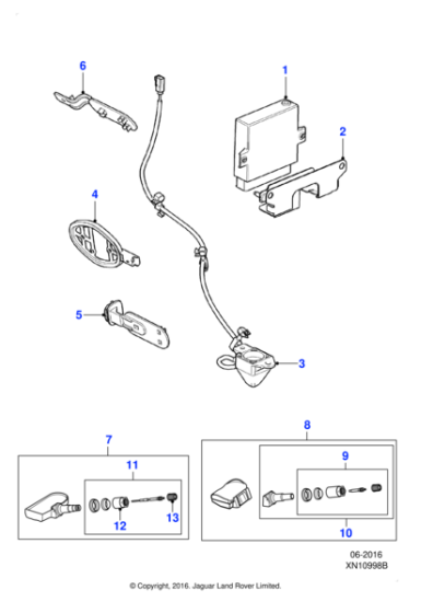 C2P26079 - Jaguar Kit - TPMS Sensor