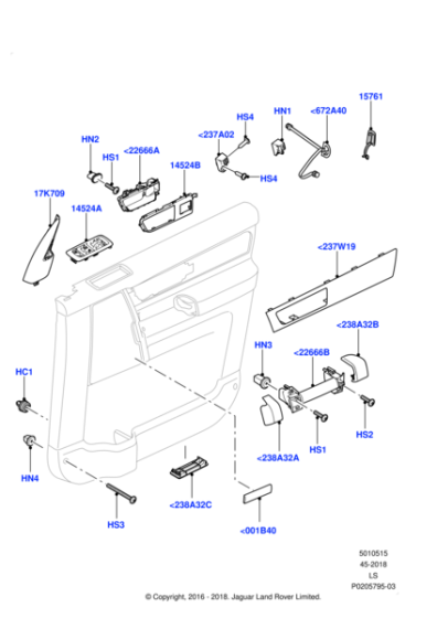 LR061711 - Land Rover Insert