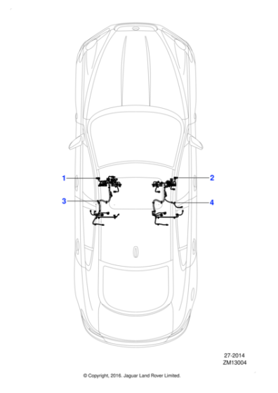 C2Z24189 - Jaguar Passenger seat harness