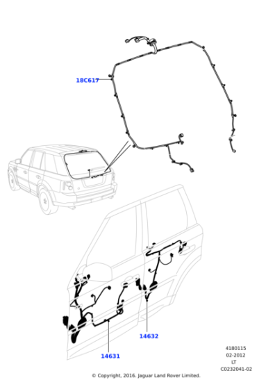 LR021040 - Land Rover Wiring