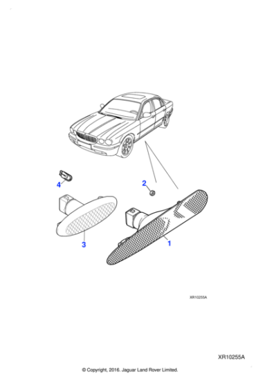 C2C2047 - Jaguar Direction indicator side lamp