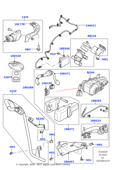 LR052335 - Land Rover Muffler And Pipe - Rear