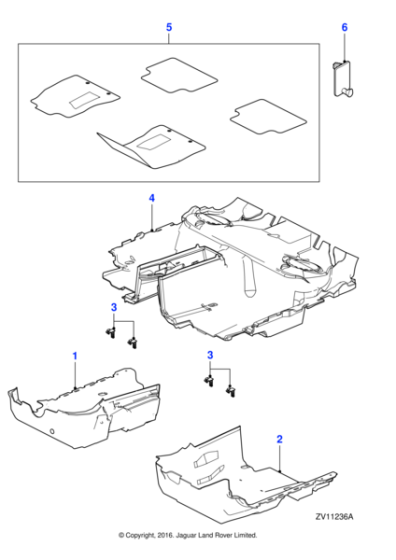 C2Z17380AMS - Jaguar Floor carpet