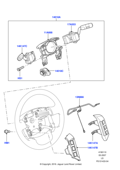 XPD500800 - Land Rover Switch