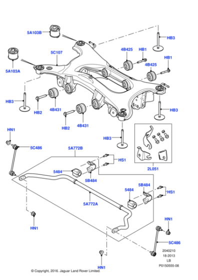 LR024521 - Land Rover Crossmember