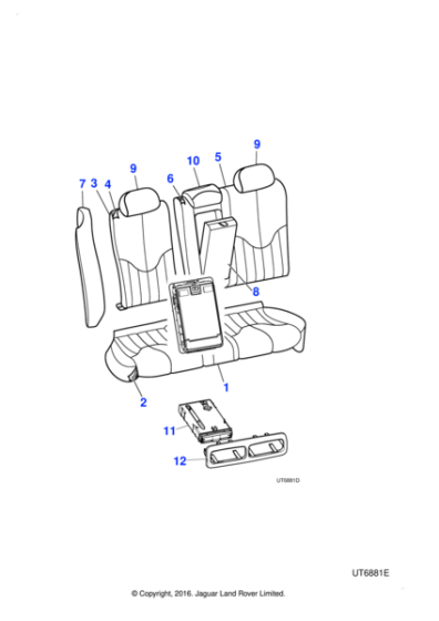 XR817850NED - Jaguar Squab cover