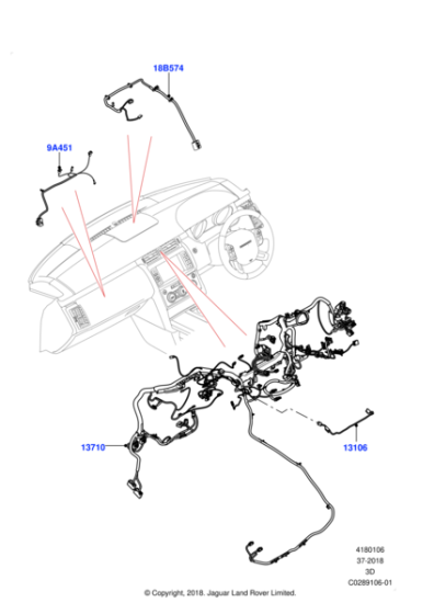 LR136145 - Land Rover Wiring