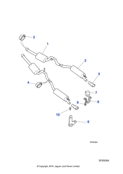 NNC6784AG - Jaguar Exhaust silencer