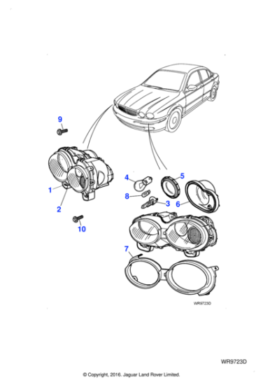 C2S52724 - Jaguar Headlamp