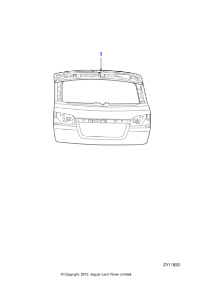 C2Z30508LML - Jaguar Tailgate panel