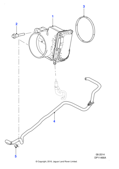 AJ812908 - Jaguar Hose