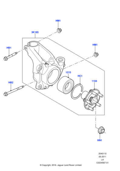 LR138237 - Land Rover Hub - Wheel