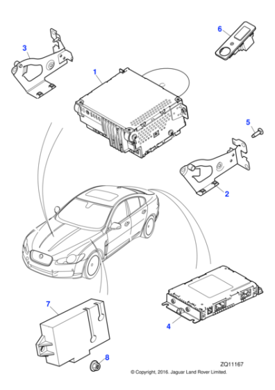 C2D25252 - Jaguar Information and entertainment module