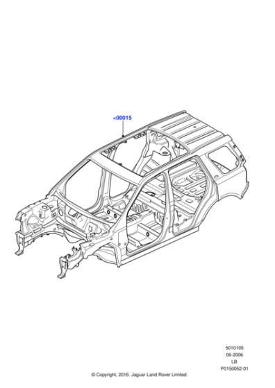 LR040410 - Land Rover Bodyshell - Primed - Less Closures