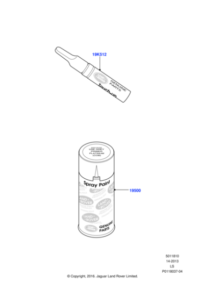 STC4829VT - Land Rover Paint Kit - Pencil