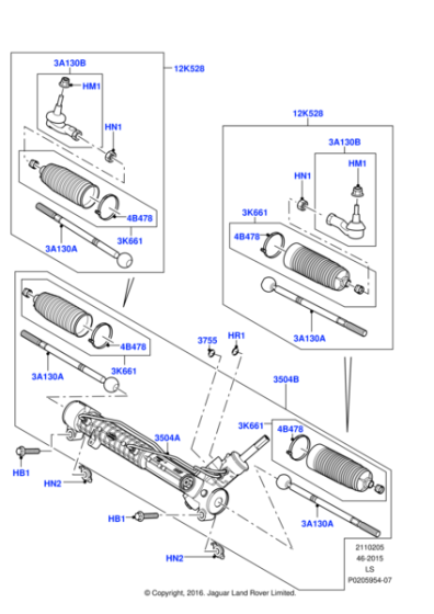 LR025794 - Land Rover Gear - Steering